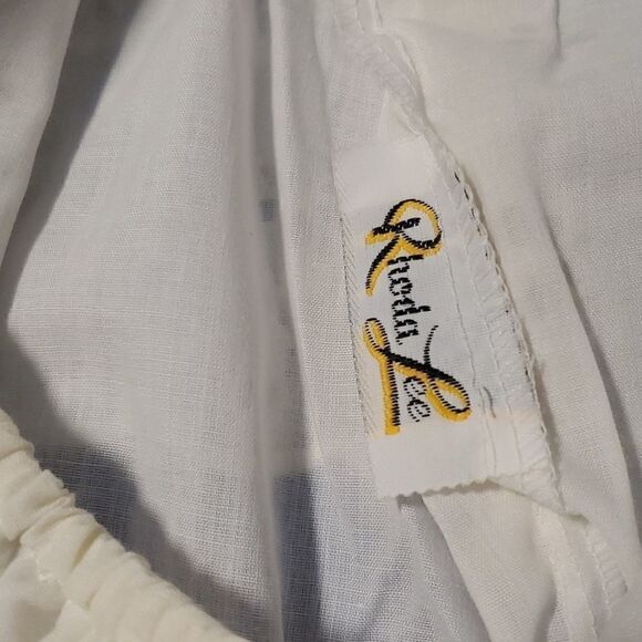 Vintage Rhoda Lee Ruffled Neck Sleeveless Shirt - Picture 3 of 3